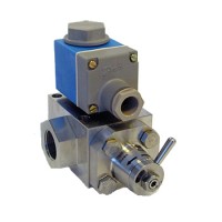 180L0122 Type VDHT Solenoid Block Valve with Manual Bypass