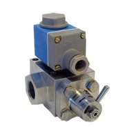 180L0110 Type VDHT Solenoid Block Valve with Manual Bypass